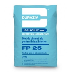 Glet Duraziv FP25 20kg ciment alb